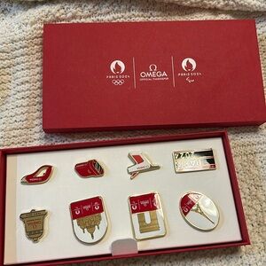 New OMEGA 2024 Paris France Olympic Games Limited edition pins box